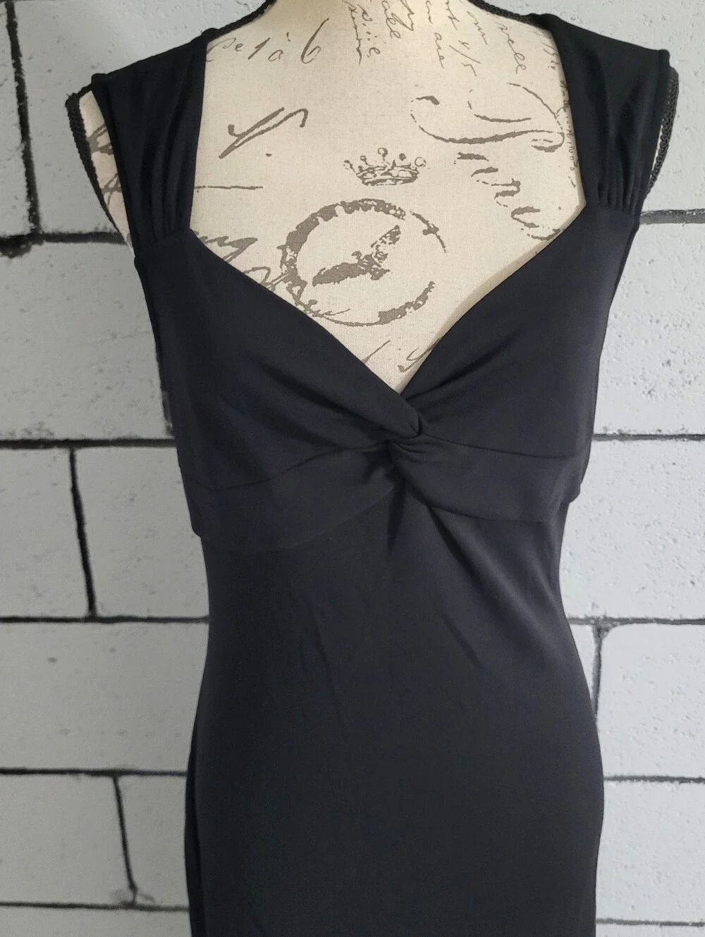 BUNDLE SALE! LOFT Black Sleeveless Twist-Front Dress Sz 8 - Picture 2 of 7